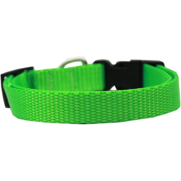 Pet Pal Plain Nylon Dog CollarHot Lime Green Extra Large PE819735